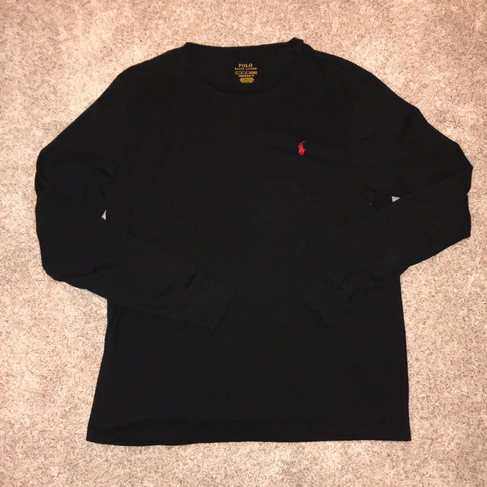 POLO RALPH LAUREN Large Long Sleeve Black Shirt